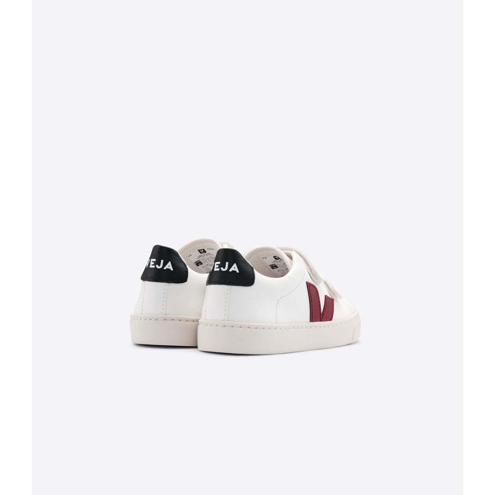 Pantofi Copii Veja ESPLAR CHROMEFREE White/Black/Red | RO 727FDN